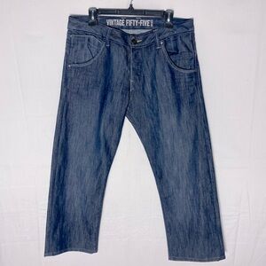 Vintage Fifty-Five Dark Wash Straight Leg Blue Jeans 35
